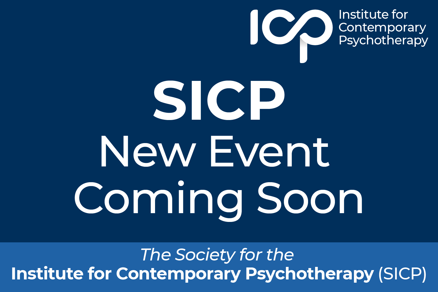 SICP - New Event Coming Soon